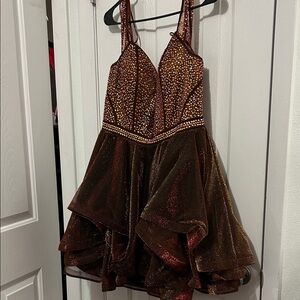 Sparkling Brown Kids Dress